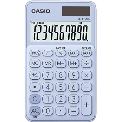 Image de Casio SL 310UC LB Calculatrice de poche Bleu clair