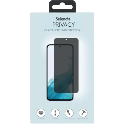 Afbeelding van Selencia Screenprotector Geschikt voor Samsung Galaxy S23 FE / A54 (5G) Privacy Tempered Glass Gehard Glas