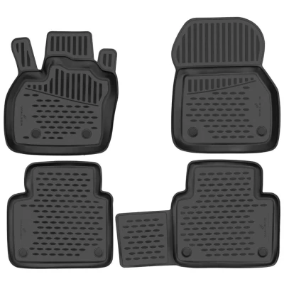 Afbeelding van WALSER XTR 75247 Vloermatset Rubber voor en achter Zwart Op maat gemaakt