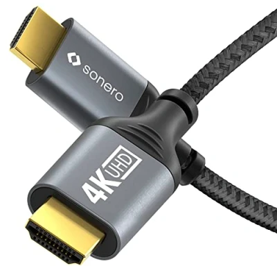Afbeelding van sonero SPC HD100 010 HDMI kabel 1 m Type A (Standaard) Zwart, Grijs