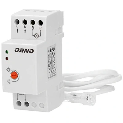 Afbeelding van Orno CR 219 schemerschakelaar voor buiten met externe sonde DIN IP65