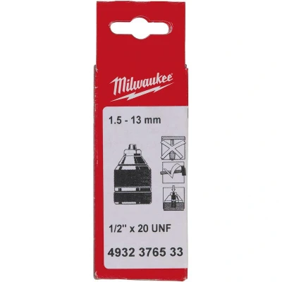 Afbeelding van Milwaukee Snelspanboorhouders 1,5 13 ½ / 20/2 huls met borgschroef 1 st 4932376533