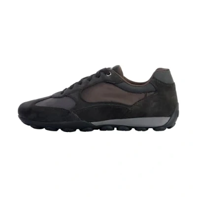 Afbeelding van Geox Basket CUIR Sneakers laag, Heren, Maat: 45, Coffee Kunststof