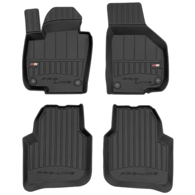 Afbeelding van M MOTOS Rubberen vloermatten voor Skoda Superb II 2008 2015 Verbeter je reiscomfort met de zwarte antislipmat auto 3D automat alle weersomstandigheden, bescherming tegen vuil