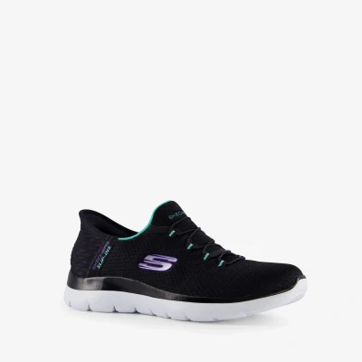 Afbeelding van Skechers Sneakers laag, Dames, Maat: 42, Schwarz Textiel