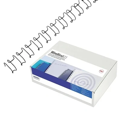 Afbeelding van Draadrug GBC 12mm US/21rings A4 zilver 100stuks