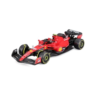 Image de Véhicule Bburago 1/43 Ferrari SF 2023 Formule 1 avec casque Sainz