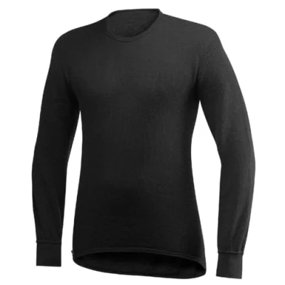 Afbeelding van Woolpower Crewneck 200 merino ondergoed zwart Maat XXS