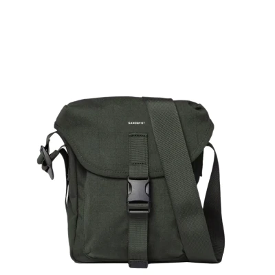 Afbeelding van Sandqvist Everyday Messenger Unisex Schoudertas, Maat: One Size, Dark green