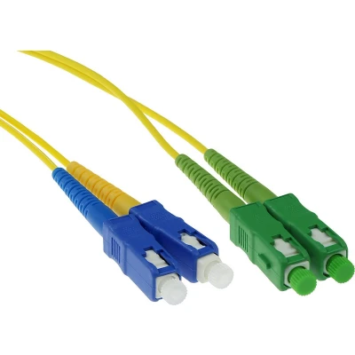 Afbeelding van ACT RL3815 Glasvezel patchkabel Duplex LSZH Singlemode SC/APC SC/UPC 9/125 OS2 15 meter