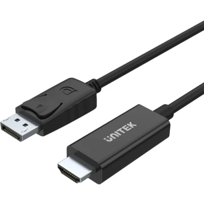 Afbeelding van UNITEK Y 5118CA video kabel adapter 1,8 m HDMI Type A (Standaard) DisplayPort Zwart