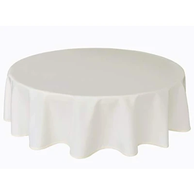 Afbeelding van Kwaliteit Ronde Stof Tafelkleed 140 cm 139,7 Crème