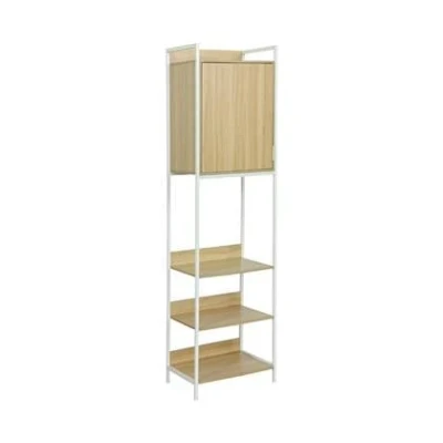 Afbeelding van sweeek Kledingkast met 5 legplanken en 1 deur, b 60 x d 48 h 190 cm