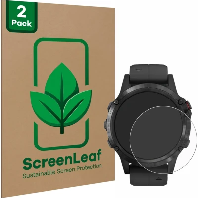 Afbeelding van ScreenLeaf Screenprotector voor Garmin Fenix 5 Plus (47 mm) Duurzame schermbescherming Folie Beschermfolie transparant (2 Stuks)