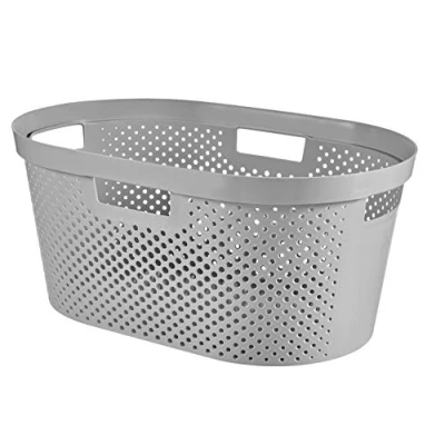 Afbeelding van Curver Infinity Dots Wasmand 39 l Zilver