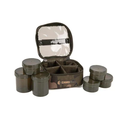 Afbeelding van Fox Camolite 6 Pot Hookbait Case (Incl. Potjes) Vistas