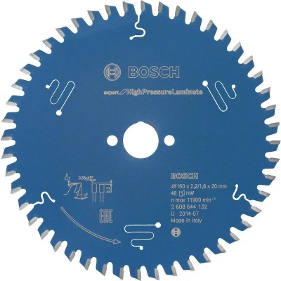 Image de BOSCH 2608644132 lame de scie circulaire Expert pour stratifié haute pression, 160 x 20 2.2 mm, 48T