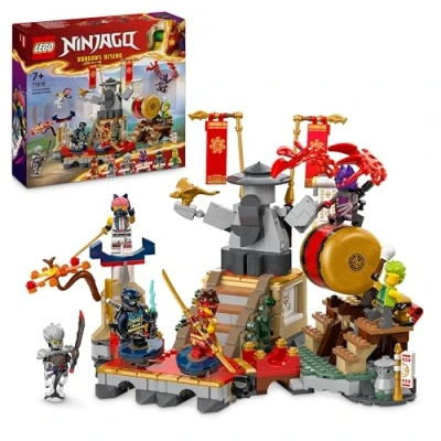 Image de LEGO NINJAGO L’Arène de Combat du Tournoi Jouet d&#039;Action Ninja Pour Garçons et Filles 7 Ans Plus Jeu d&#039;Aventures Enfants Avec 6 Minifigurines à Collectionner 71818