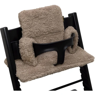 Afbeelding van Stoelverkleiner TrippTrapp Geschikt voor Stokke Tripp Trapp Kussenset Kinderstoel Verkleiner Perfecte Pasvorm Zacht Katoen en Extra Dik Teddy Taupe