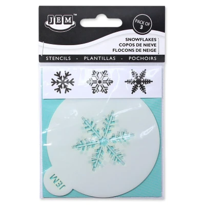 Afbeelding van JEM Sjabloon Sneeuwvlokken (Frozen) Set/3
