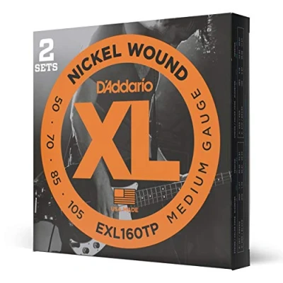 Afbeelding van D&#039;Addario EXL160TP Nickel Wound Bass Medium Twin Pack 50 105