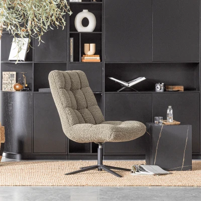 Afbeelding van Job draaifauteuil teddy groen