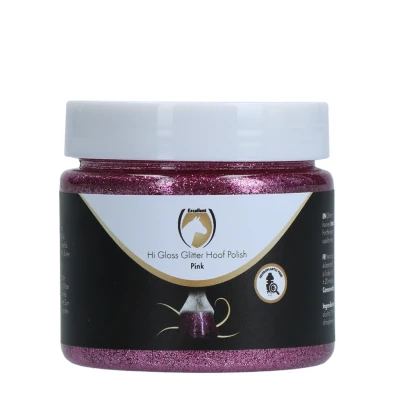 Image de Excellent Hoof Polish Hi Gloss Glitter Rose