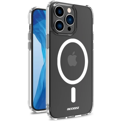 Afbeelding van Accezz Hoesje Geschikt voor iPhone 14 Pro Max Clear Backcover MagSafe Transparant
