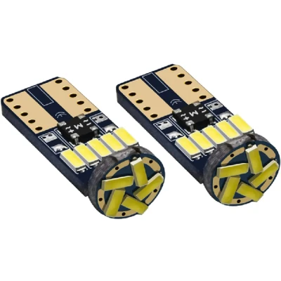 Afbeelding van T10 autoverlichting 2 stuks LED 5 SMD daglichtwit 6000K CANBUS 12V DC