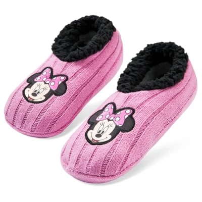 Afbeelding van Disney Ballerina pantoffels voor dames met sherpa voering en antislip, Roze