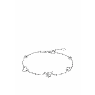 Afbeelding van amor HERZ Armband voor kinderen, Maat: 17, Silber