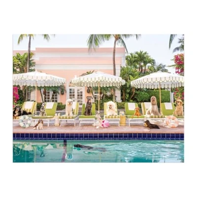 Afbeelding van Gray Malin Palm Beach Poolside Piece Book Box Puzzle