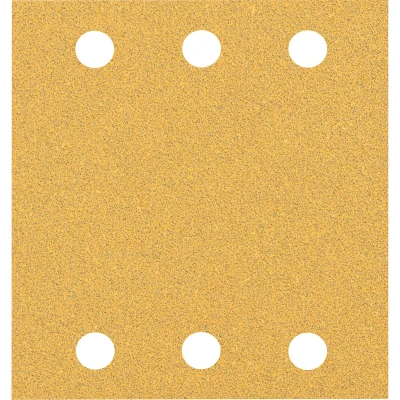 Image de BOSCH 2608900891 Feuille abrasive Expert C470 Best for Wood and Paint, 115 x 107 mm, grain 60, 6 trous (10 pcs)