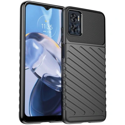 Afbeelding van iMoshion Hoesje Siliconen Geschikt voor Motorola Moto E22 Thunder Backcover Zwart
