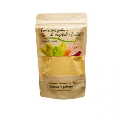Afbeelding van Biocal Sinaasappelpoeder, 100% natuurlijke oorsprong, gedroogd op lage temperatuur, ideaal voor deeg, smoothies, infusies en dranken, geschikt vegetarische, caloriearme crudistische voedingen, gourmet, 80 g