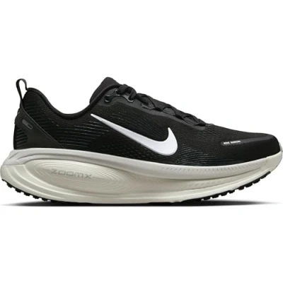 Afbeelding van Nike Performance Vomero 18 Hardloopschoenen voor op de weg, Heren, Maat: 45.5, Black/summit white/coconut milk Textiel/ synthetisch