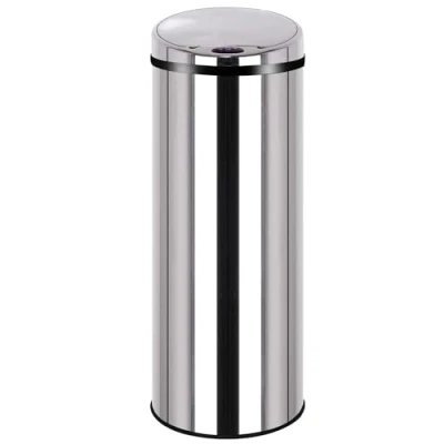 Image de Poubelle automatique 50 l chromé avec seau