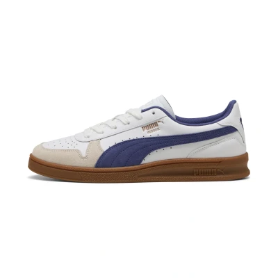 Afbeelding van Puma Indoor Unisex Sneakers laag, Maat: 38, White/blue crystal/gum Leer