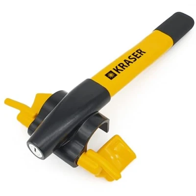 Afbeelding van KRASER KR855Y Stuurslot Auto, hoge beveiliging Anti Diefstal Slot, Universeel Auto SUV bestelwagen truck campers, geel