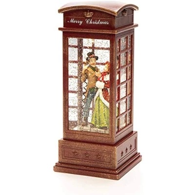 Afbeelding van Waterlantaarn telefooncel Red Dickensian Konstsmide