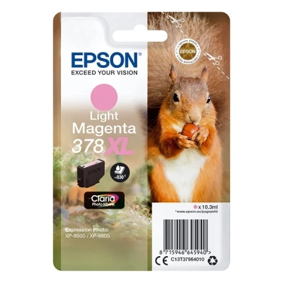 Image de Epson 378XL 10.3 ml XL magenta clair original blister cartouche d&#039;encre pour Expression Home XP 8605, 8606; Photo 8500, 8505, 8700
