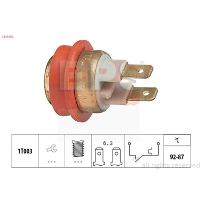 Afbeelding van EPS 1.850.042 Temperatuurschakelaar, radiateurventilator Made in Italy OE Equivalent