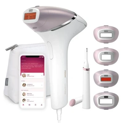 Image de Epilateur à lumière pulsée avec SenseIQ Philips BRI949/00 Series 8000 Blanc et Rose