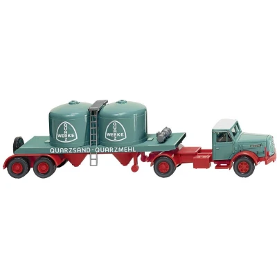 Afbeelding van Wiking 053405 H0 Vrachtwagen Henschel Trekker opleggercombinatie voor chemicaliën