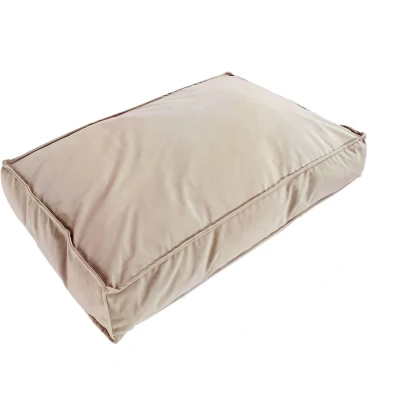 Afbeelding van Madison Friends Hondenkussen Lounge Velvet Taupe 80X55 CM