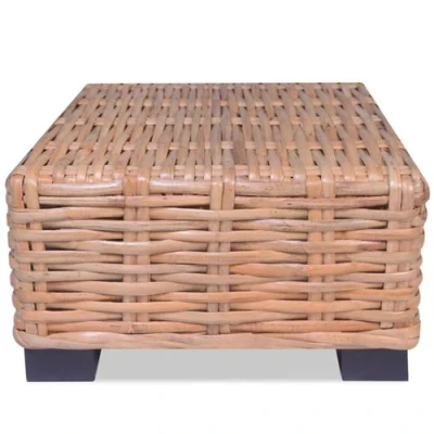 Afbeelding van Salontafel natuurlijk rattan 45x45x30 cm
