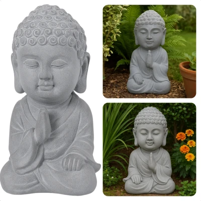 Afbeelding van Cheqo Boeddha Beeld Buddha Tuinbeeld Zittend Ornament Hoofd