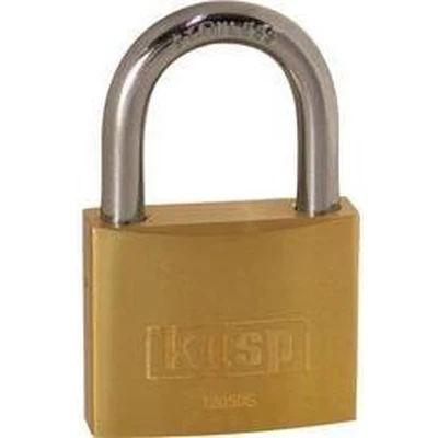 Afbeelding van Kasp K12050SD Hangslot 50 mm Goud geel Sleutelslot