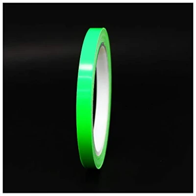 Afbeelding van Decoratieve plakstrips voor auto, motorfiets, boot, modelbouw, vele kleuren, lengte 10 m (neongroen, 8 mm)