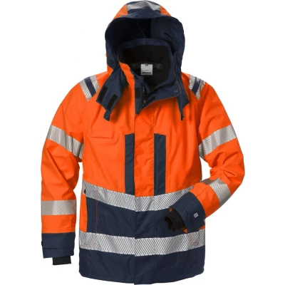 Afbeelding van Fristads Hi Vis Airtech Shelljack Klasse 3 4515 Gtt oranje/marineblauw